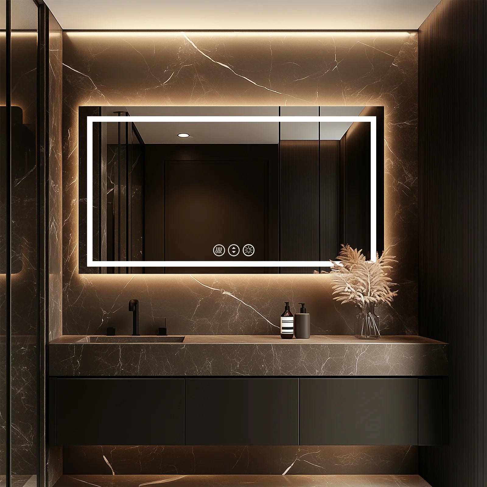 LED Mirror Large Sized with Front & Backlit