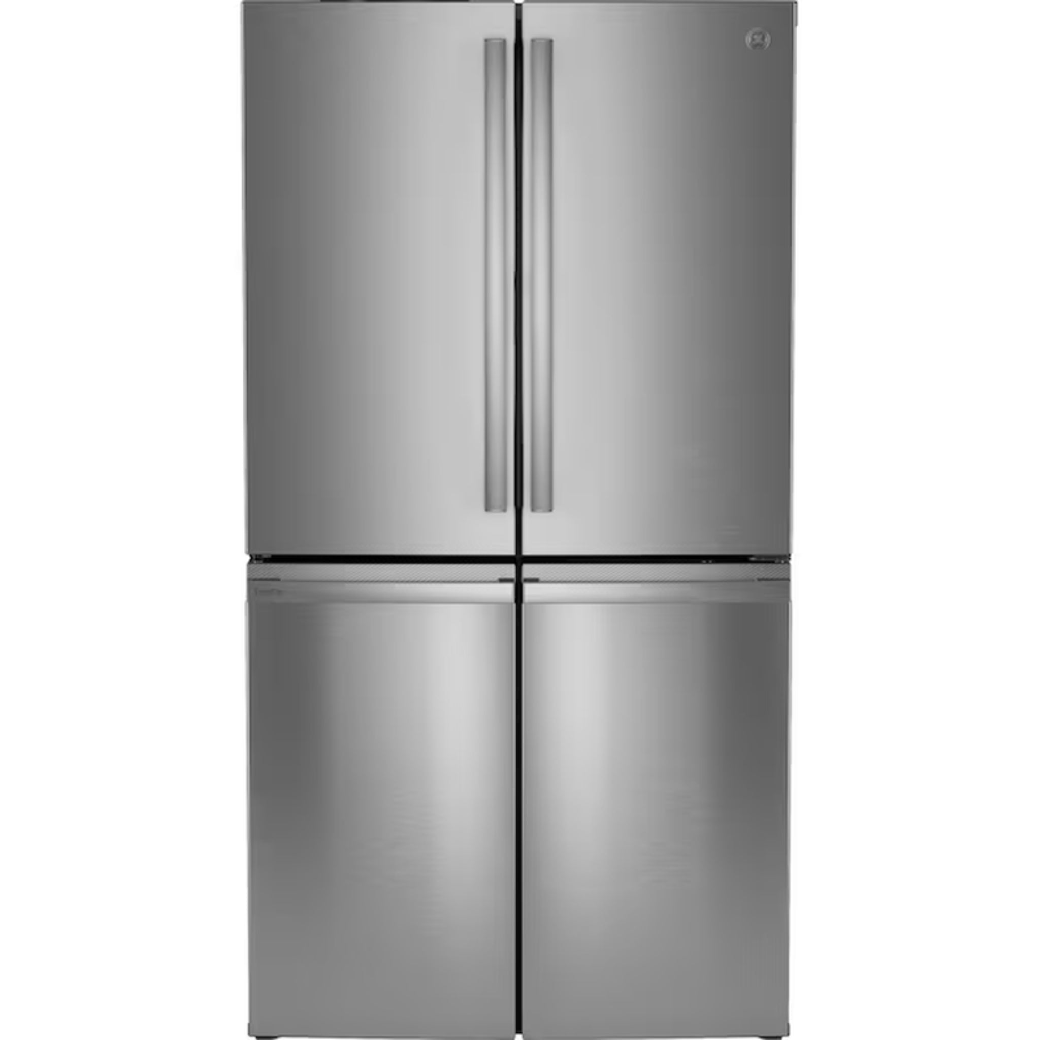 Profile Standard-Depth 28-Cu Ft 4 -Door 36-In Wide Smart Compatible French Door Refrirator with Ice Maker with Water Dispenser and Door within Door ( Finrprint-Resistant Stainless Steel ) ENERGY STAR Certified