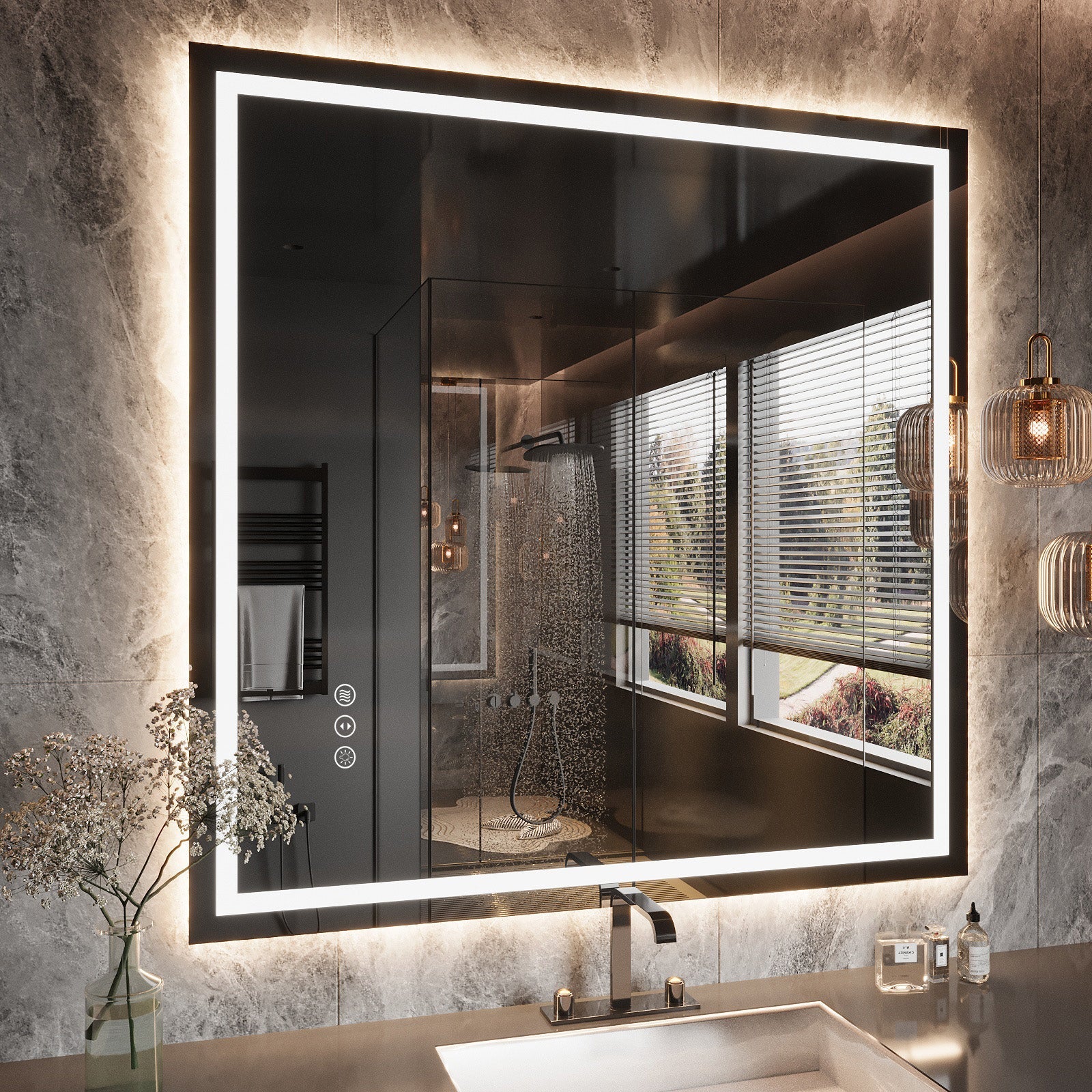 LED Mirror with Front & Backlit