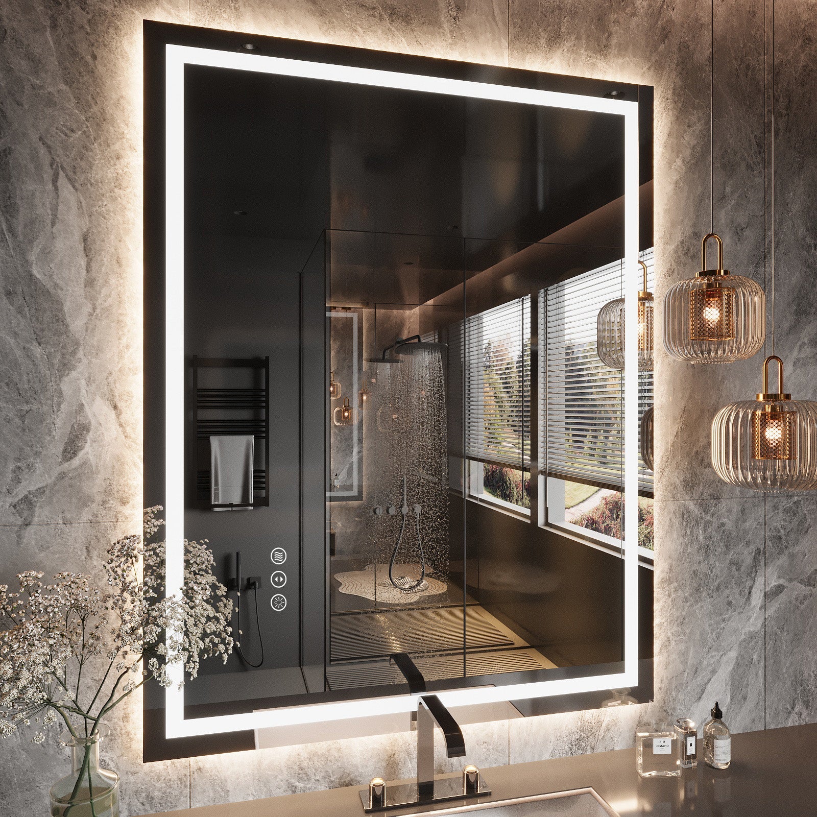 LED Mirror with Front & Backlit