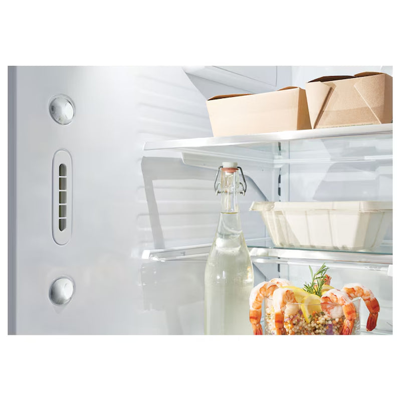 Counter-Depth Hot Water Dispenser 22.2-Cu Ft 3 -Door 36-In Wide Smart Compatible French Door Refrigerator with Ice Maker with Water and Ice Dispenser ( Stainless Steel with Brushed Stainless Handles ) ENERGY STAR Certified