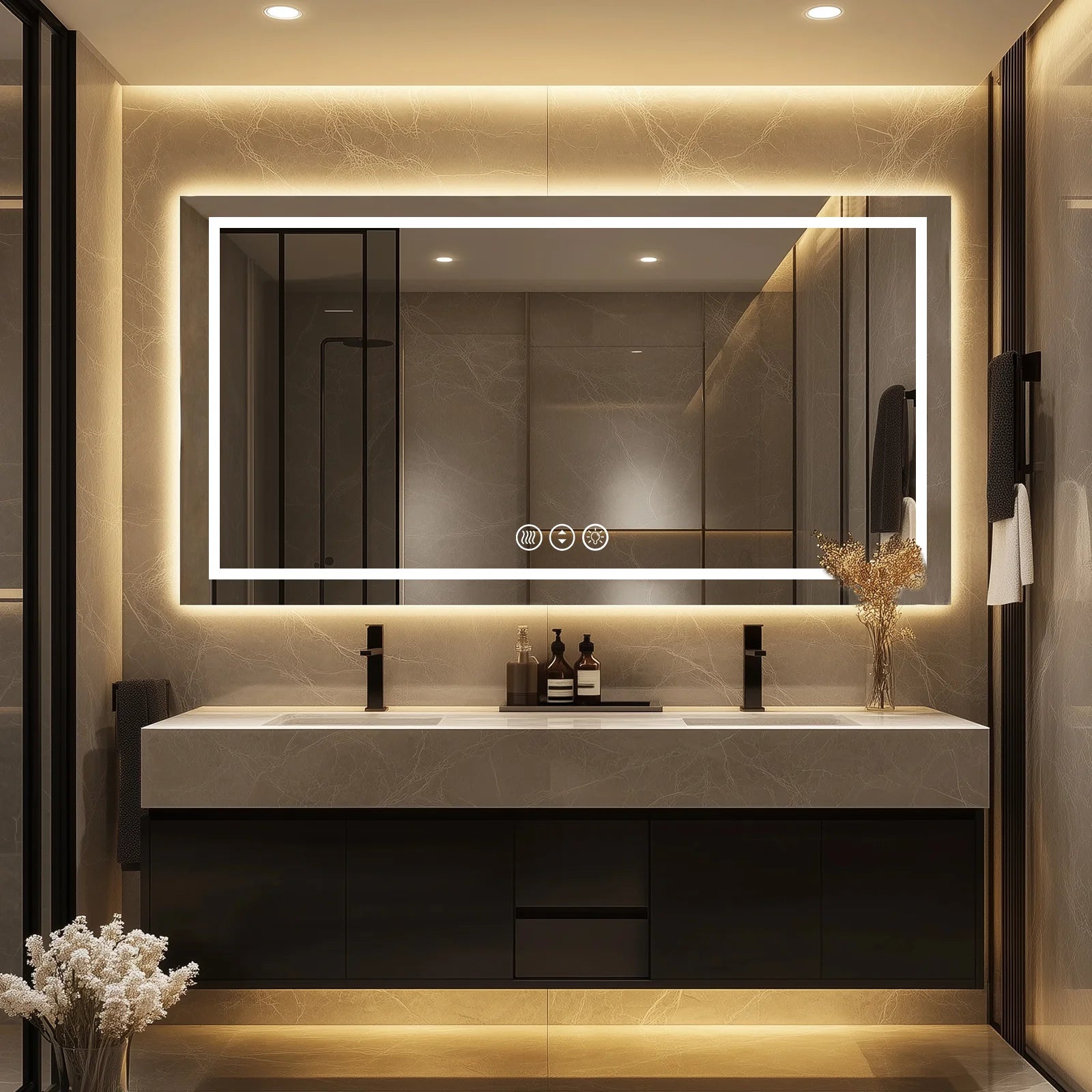 LED Mirror with Front & Backlit