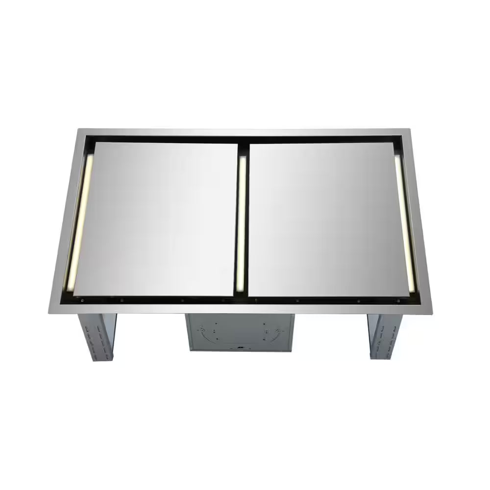 Arezzo 44 In. Ceiling Mount Range Hood in Stainless Steel