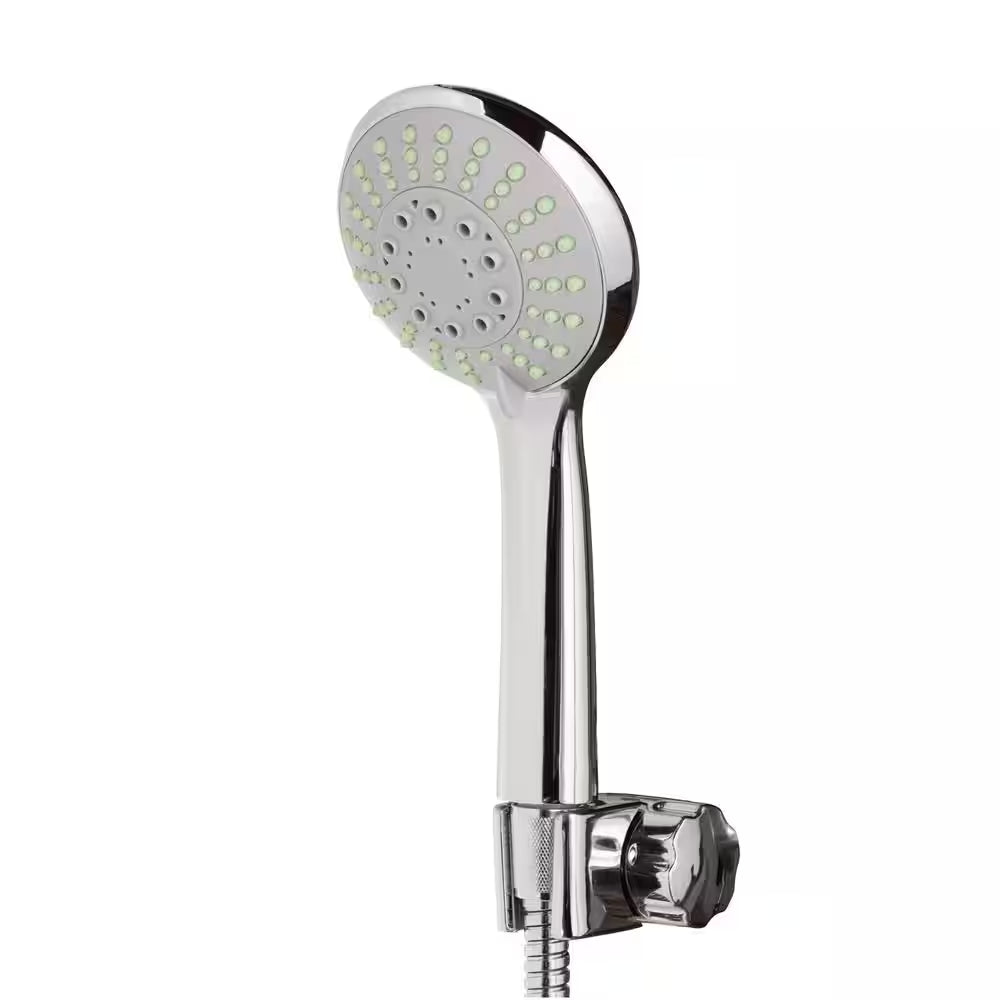 Lahaina 8-Jet Shower System with Glass Panel in Chrome