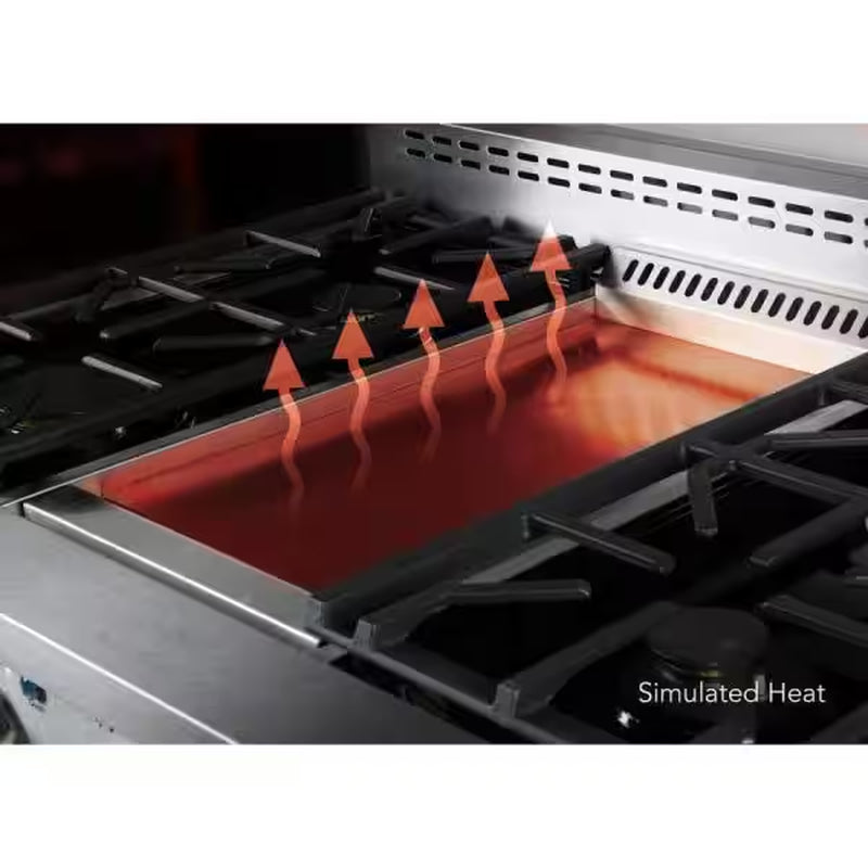 Entree 48 In. 7.2 Cu. Ft. Professional Style Gas Range with Convection Oven in Stainless Steel