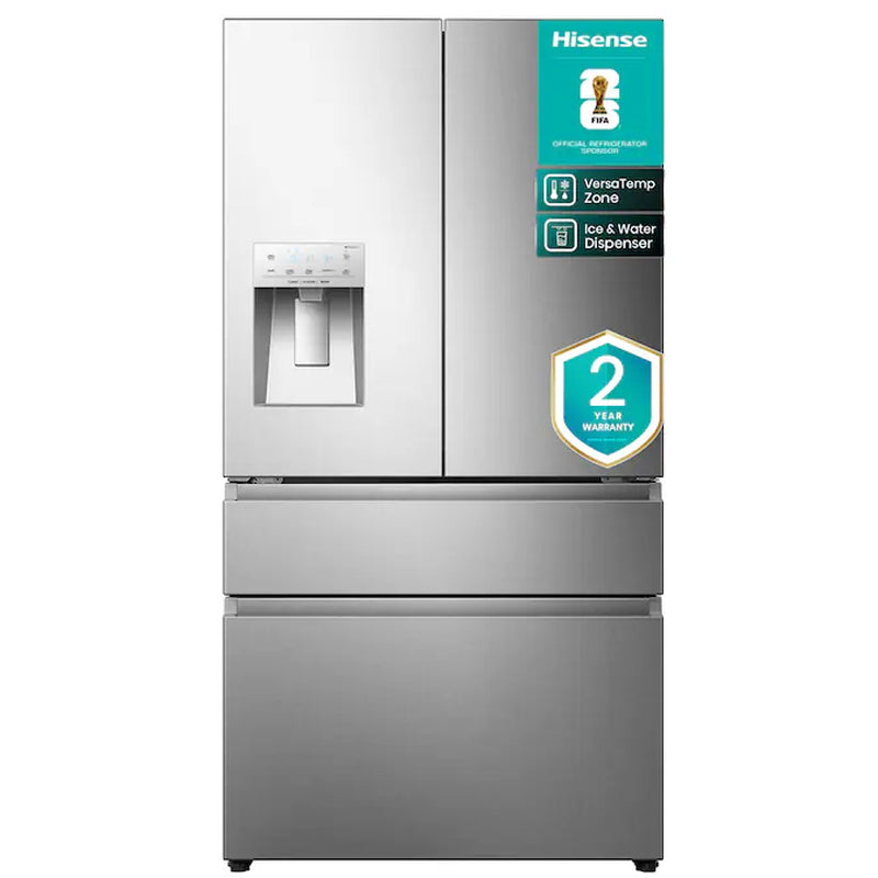 Pureflat Standard-Depth 25.6-Cu Ft 4 -Door 36-In Wide Smart Compatible French Door Refrigerator with Ice Maker with Water and Ice Dispenser ( Stainless Steel ) ENERGY STAR Certified