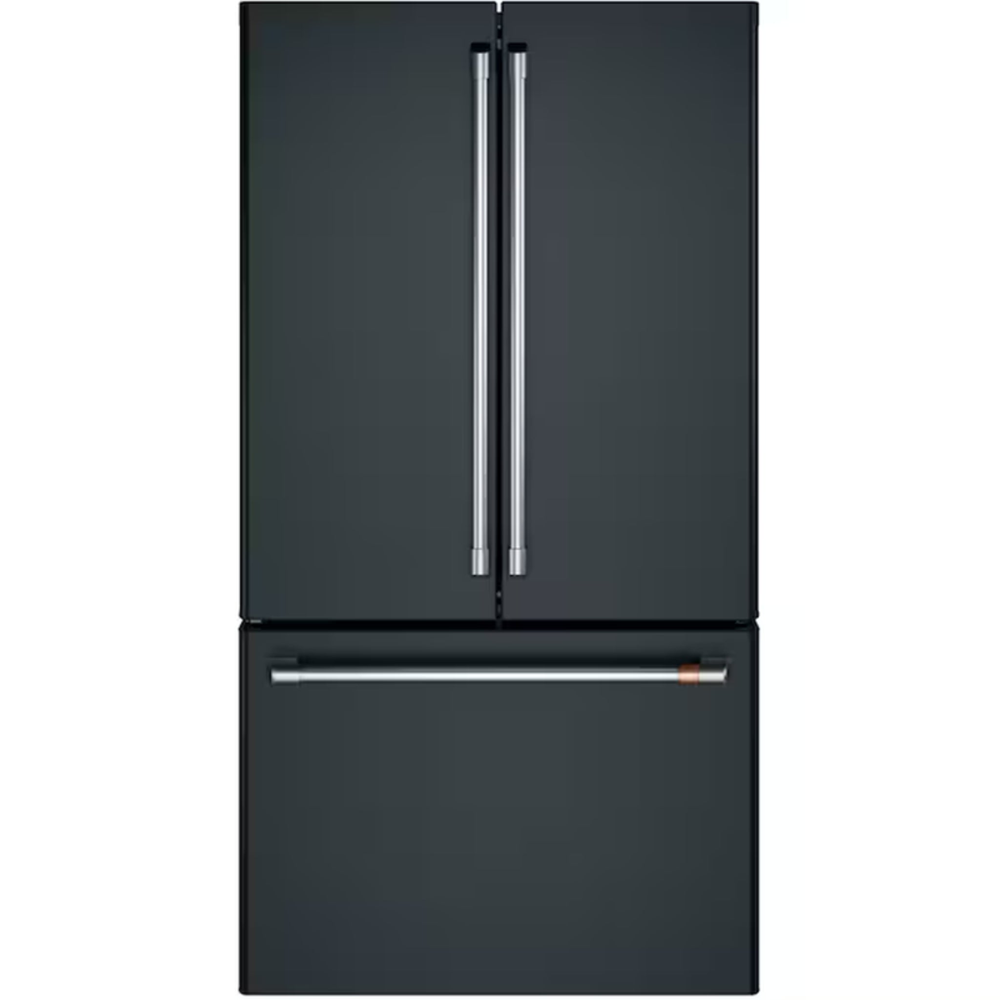 Counter-Depth 23.1-Cu Ft 3 -Door 36-In Wide Smart Compatible French Door Refrigerator with Ice Maker with Water Dispenser ( Stainless Steel with Brushed Stainless Handles ) ENERGY STAR Certified