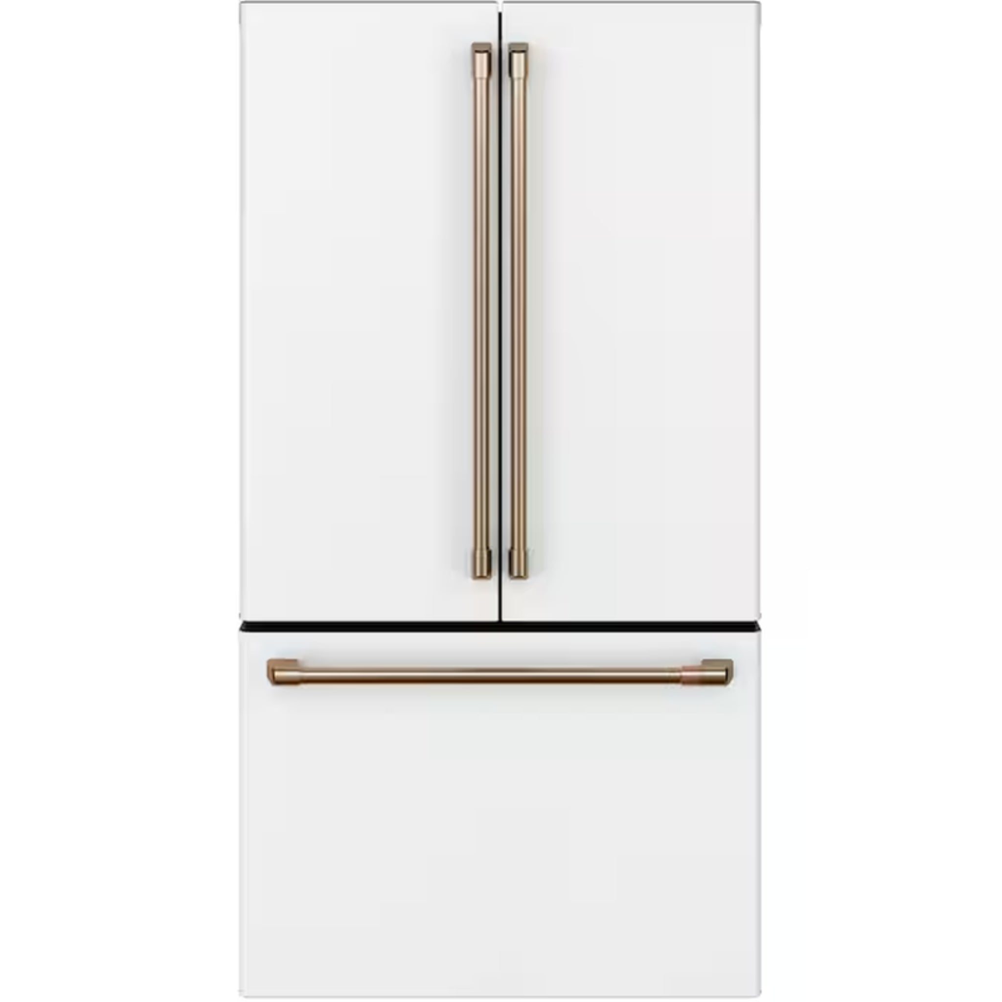 Counter-Depth 23.1-Cu Ft 3 -Door 36-In Wide Smart Compatible French Door Refrigerator with Ice Maker with Water Dispenser ( Stainless Steel with Brushed Stainless Handles ) ENERGY STAR Certified