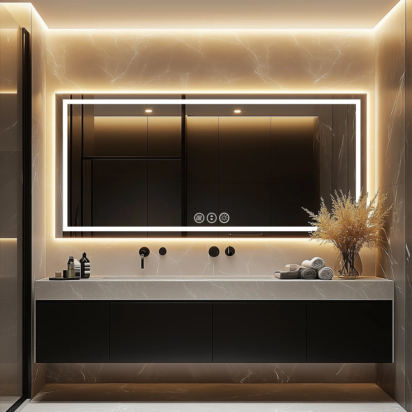 LED Mirror Large Sized with Front & Backlit