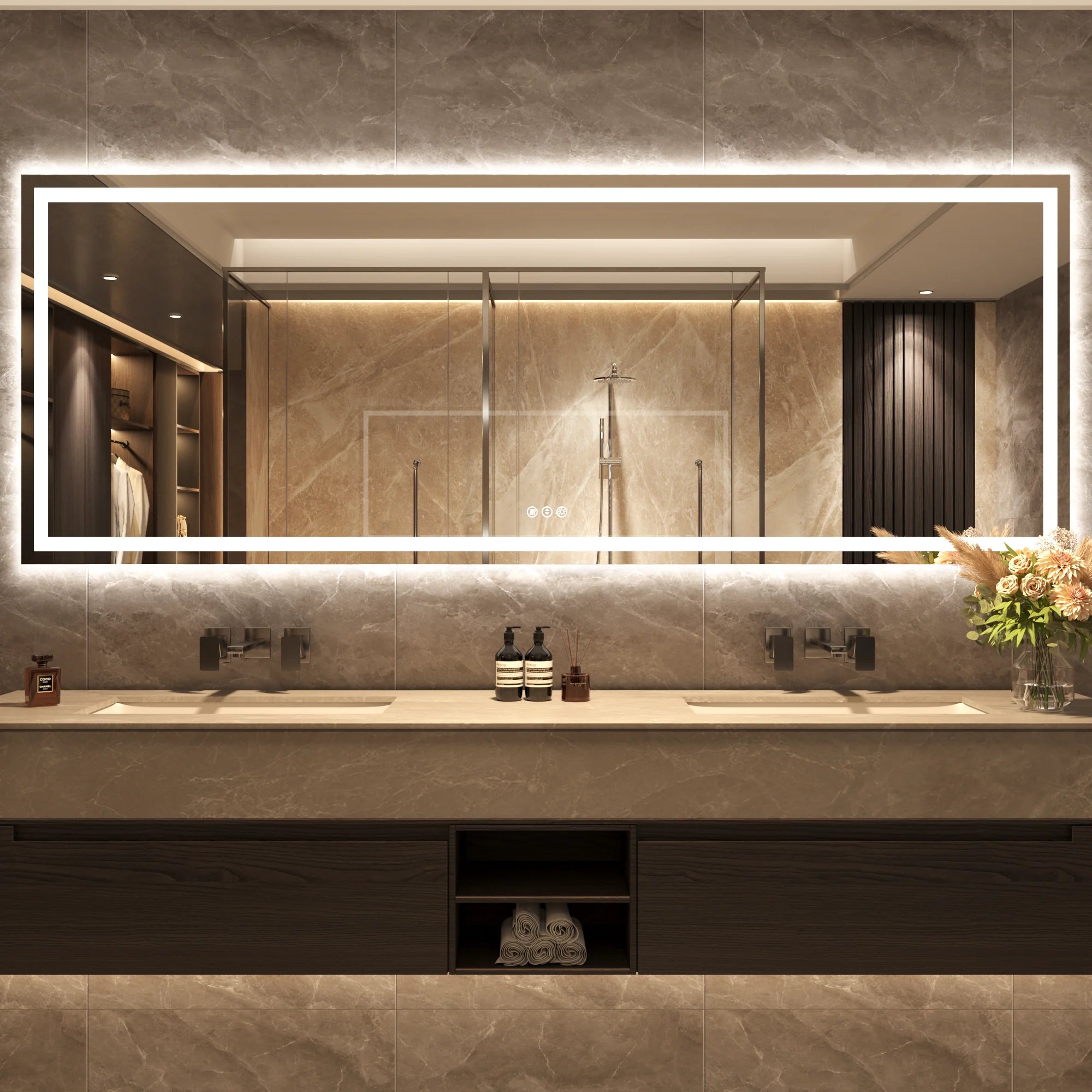 LED Mirror with Front & Backlit