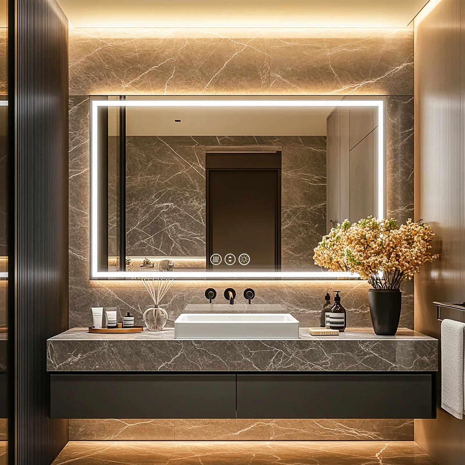 LED Mirror with Front & Backlit