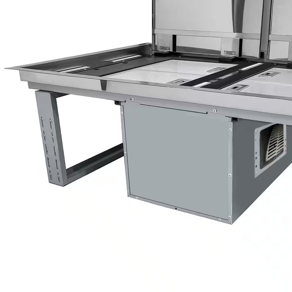 Arezzo 44 In. Ceiling Mount Range Hood in Stainless Steel